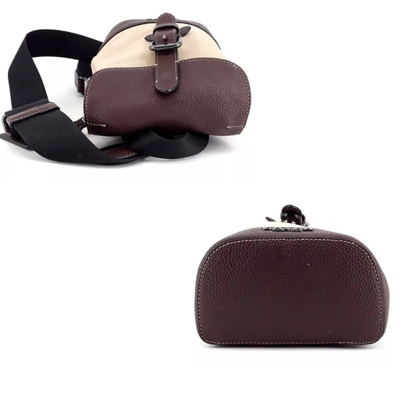 Coach Hudson Small Backpack Crossbody Unisex Canvas/Leather EUC - Picture 6 of 13